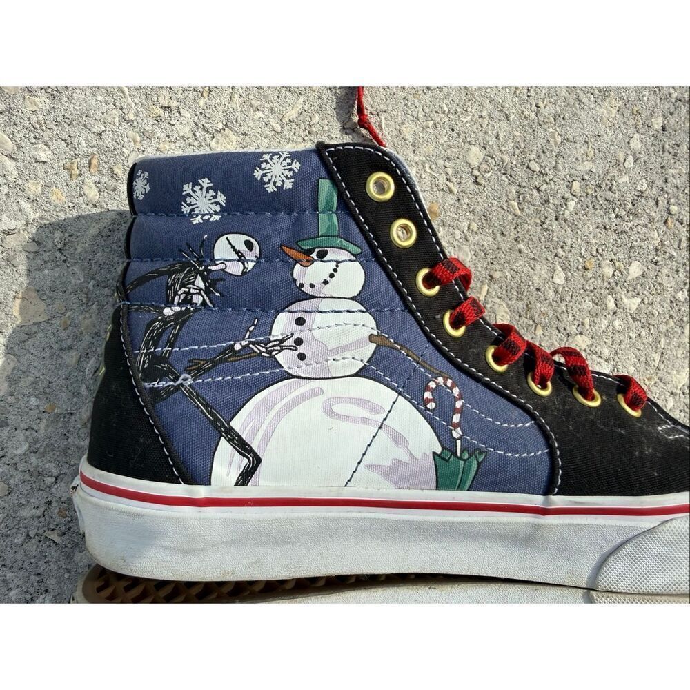 Vans Men's Size 10 Nightmare Before Christmas Sk8 High Shoes Jack Skellington - Picture 7 of 16